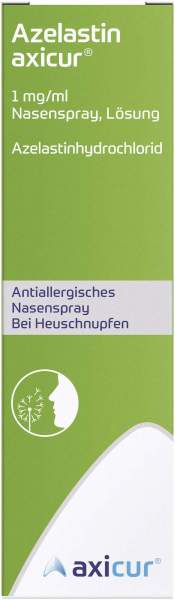 Azelastin axicur 1 mg je ml Nasenspray 10 ml