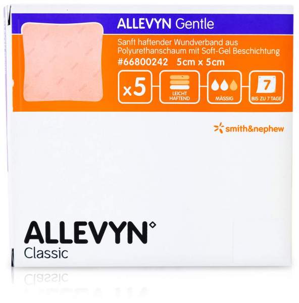 Allevyn Gentle 5x5 cm Schaumverb.