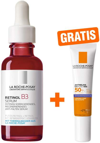 La Roche Posay Retinol B3 Serum 30 ml + gratis Anthelios Anti-Pigment Fluid 15 ml