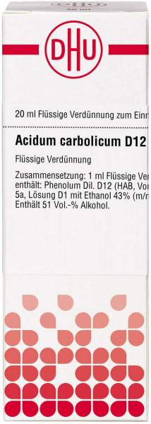 DHU Acidum Carbolicum D12 20 ml Dilution