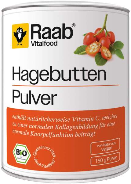 Raab Vitalfood Bio Hagebutte Pulver 150 G