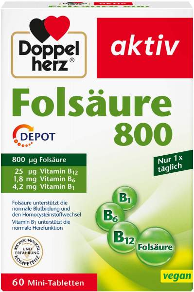Doppelherz Aktiv Folsäure 800 Depot Tabletten 60 Stück
