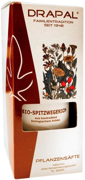 Spitzwegerichblätter Bio 200 ml Pflanzensaft Drapal