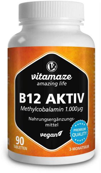B12 Aktiv 1.000 Vegan Tabletten 90 Stück