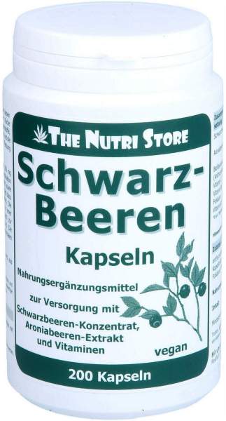 Schwarzbeeren Kapseln 200 Stück