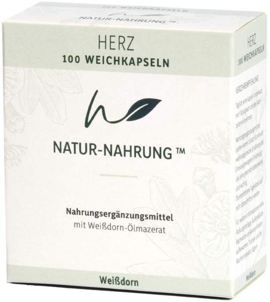 Natur-Nahrung Herz Weißdorn Weichkapseln