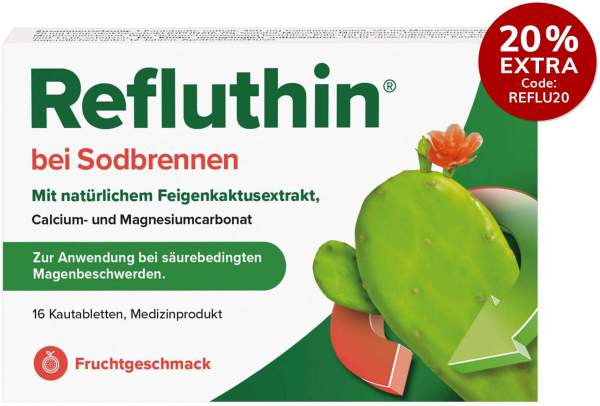 Refluthin Kautabletten Fruchtgeschmack 16 Stück