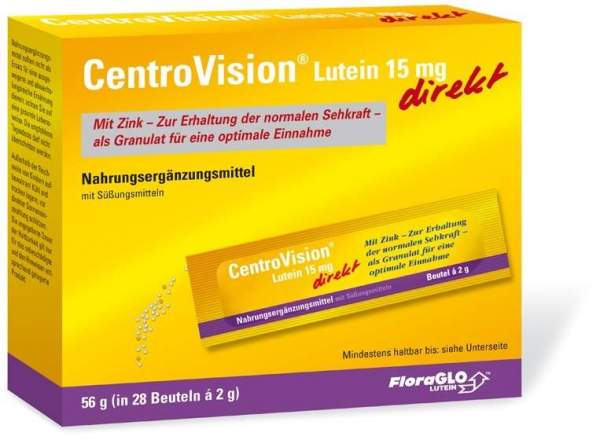 Centrovision Lutein 15 mg Direkt 28 Beutel Granulat