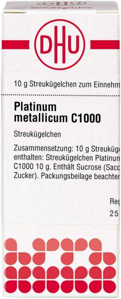Dhu Platinum Metallicum C1000 Globuli 10 G