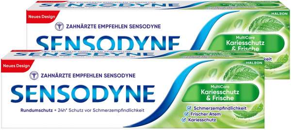Sensodyne MultiCare Kariesschutz &amp; Frische 2 x 75 ml