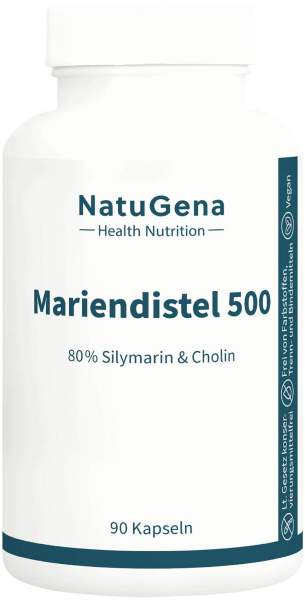 Mariendistel 500 Silymarin &amp; Cholin vegan 90 Kapseln