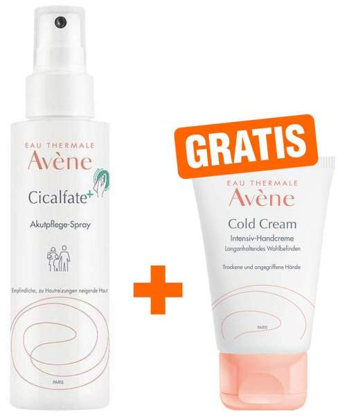 Avene Cicalfate+ Akutpflege-Spray + gratis Cold Cream Intensiv Handcreme 50 ml