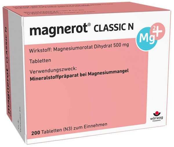 Magnerot Classic N 200 Tabletten