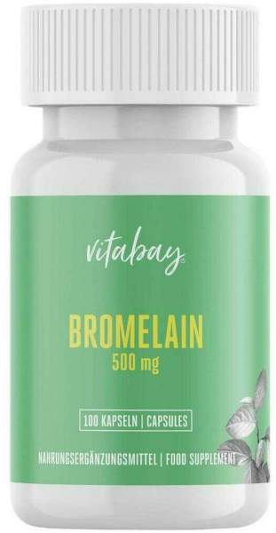 Bromelain 500 mg 1200 F.I.P Aus Ananas Vegan Kaps.