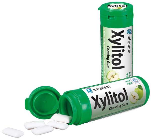 Miradent Xylitol Chewing Gum Kids Apfel 30 Stück