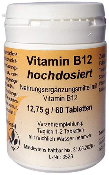 Vitamin B12 Hochdosiert Tabletten 60 Stück