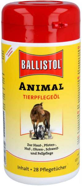 Ballistol animal Pflegetücher Spenderbox vet. 28 Stück