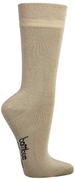 Bambus Wellness-Socken 39-42 Beige 1 Paar