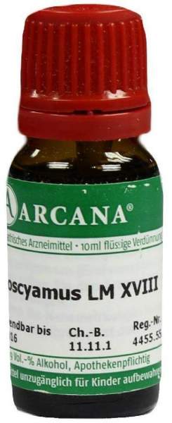 Hyoscyamus Lm 18 Dilution 10 ml