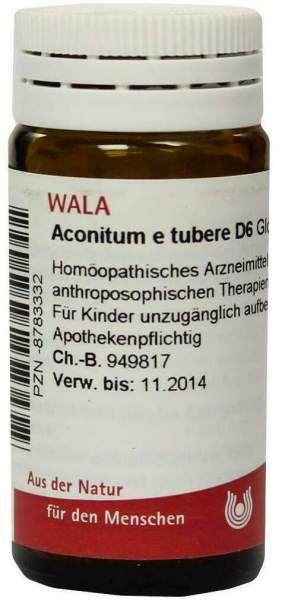 Wala Aconitum E Tubere D6 20 G Globuli