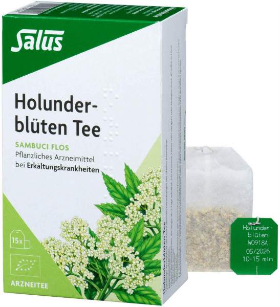 Holunderblüten Arzneitee Sambuci Flos Salus 15 Fil