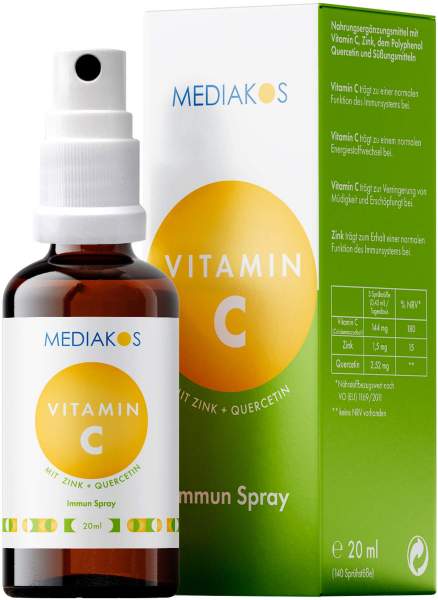 Vitamin C + Zink + Quercetin Mediakos Spray 20 ml