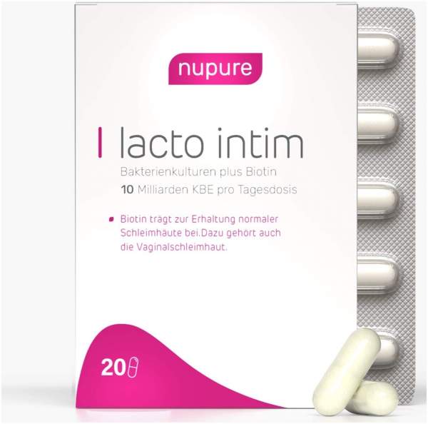 Nupure Lacto Intim 20 Magensaftresistente Kapseln