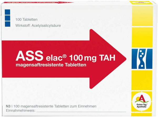 Ass Elac 100 mg Tah 100 Magensaftresistente Tabletten