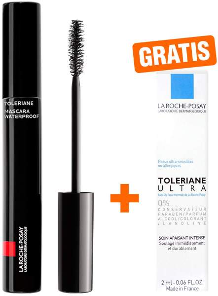 La Roche Posay Toleriane Mascara Waterproof schwarz 7,6 ml + gratis Roche Posay Toleriane Dermallergo Augencreme 2 ml