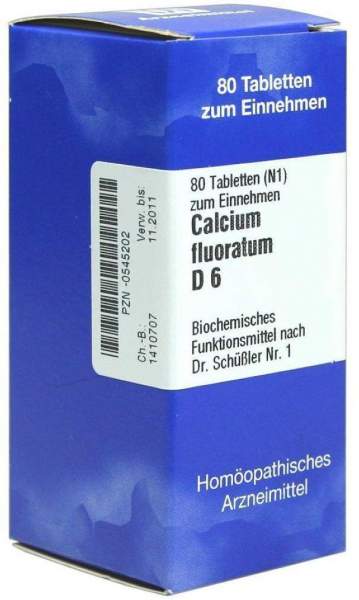 Biochemie 1 Calcium Fluoratum D 6 80 Tabletten