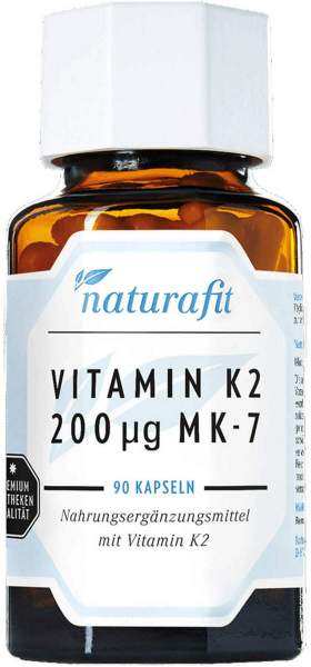 Naturafit Vitamin K2 200 ug MK-7 Kapseln 90 Stück