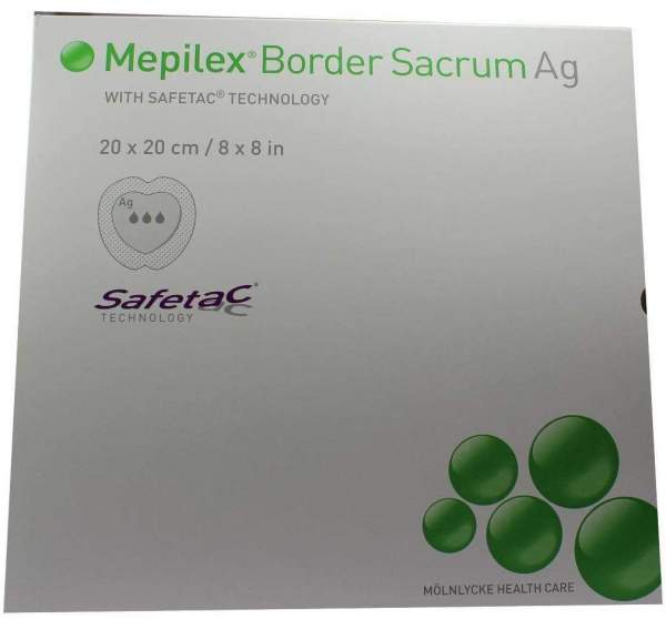 Mepilex Border Sacrum AG Verband 20x20 C