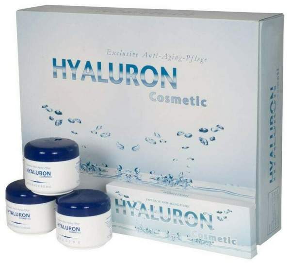 Hyaluron Anti-Aging Pflegeset18 tgl. inkl. Ampullen + Peeling +Aufbaucreme+ Feuchtigkeitscreme