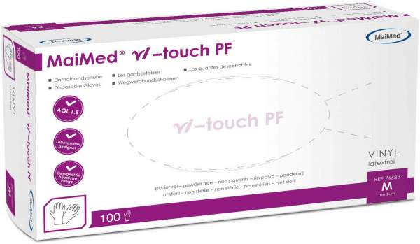 Myclean Vi-Touch Pf Handsch.Unsteril Vinyl Gr.M 10