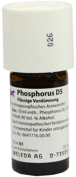 Weleda Phosphorus D5 20 ml Dilution