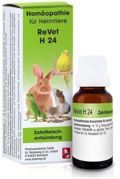 Revet H 24 Globuli F.Heimtiere 10g