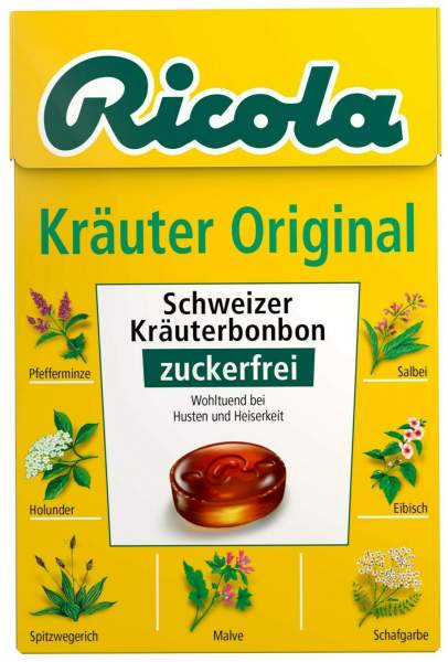 Ricola Box Kräuter zuckerfrei 50 g