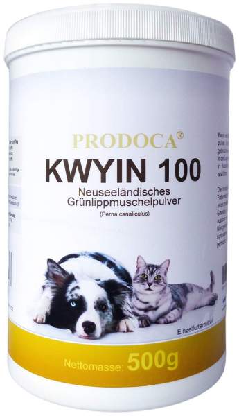 Grünlippenmuschel Kwyin 100 Pulver F.Hunde Katze 500 G