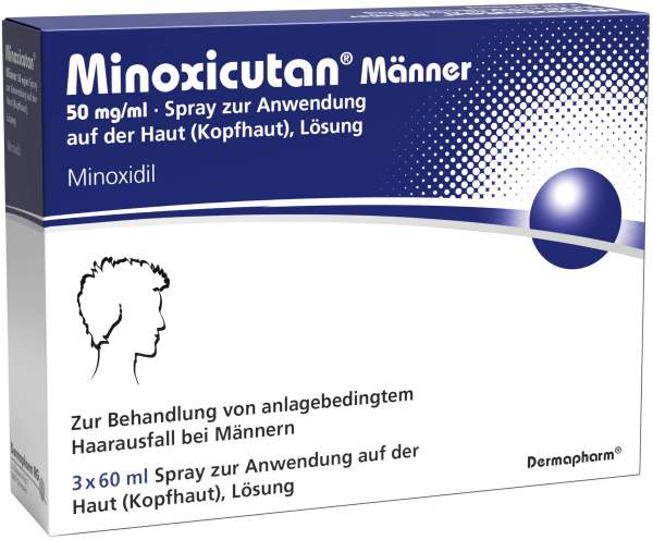 Minoxicutan Männer 50 mg je ml Spray 3 x 60 ml