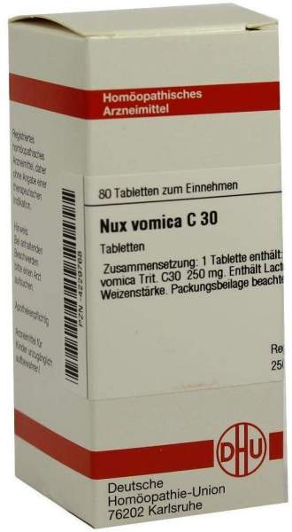 Nux Vomica C 30 80 Tabletten