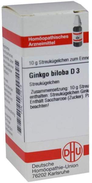 Dhu Ginkgo Biloba D3 10 G Globuli