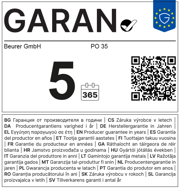 GARAN Beurer GmbH PO-35