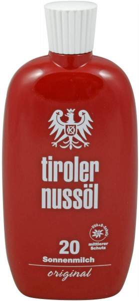 Tiroler Nussöl Original Sonnenmilch Wasserfest Lsf 20 150ml