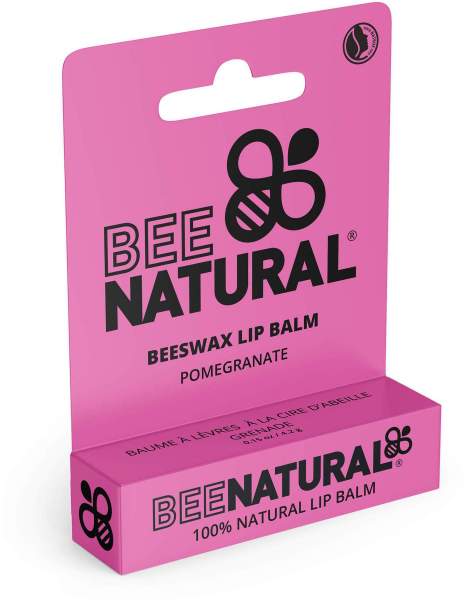 Bee Natural Lip Balm Pomegranate-Granatapfel 4,2 G Stift