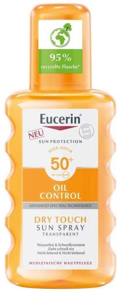 Eucerin Sun Oil Control Transparent LSF 50+ 200 ml Spray