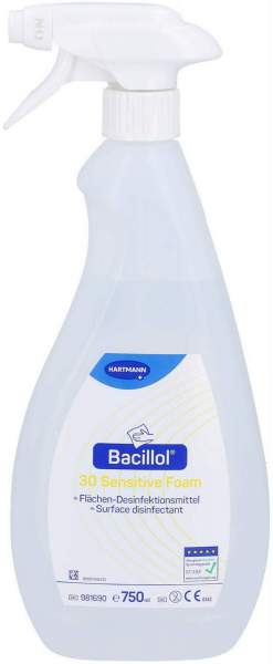 Bacillol 30 Sensitive Foam Flasche Mit Schaumsprühkopf 750 ml