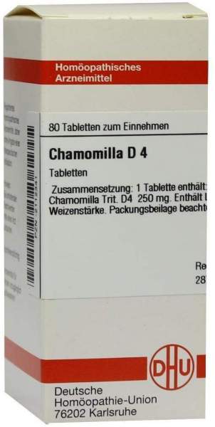 Chamomilla D 4 80 Tabletten