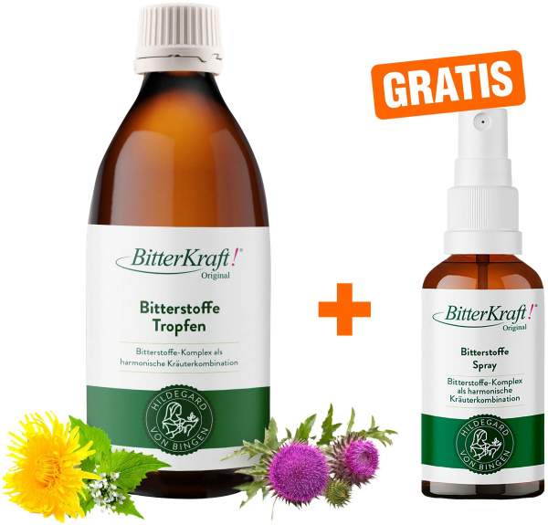 Bitterkraft flüssig 200 ml + Gratis Bitterkraft Spray 20 ml