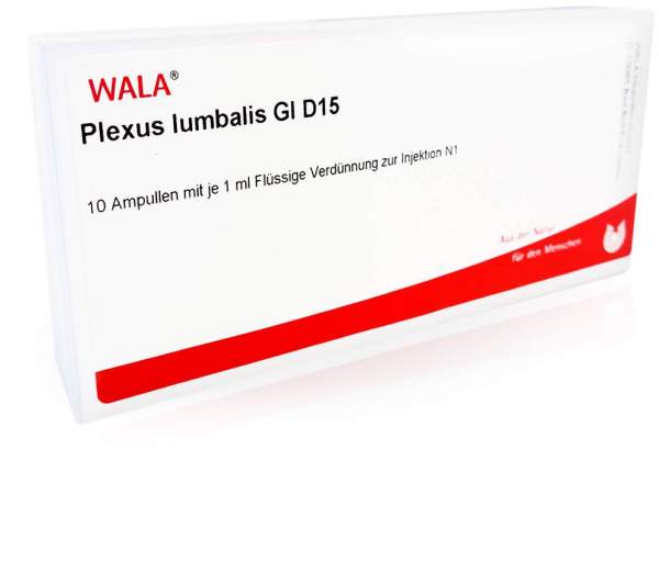 Plexus Lumbalis Gl D 15 Ampullen 10 X 1 ml