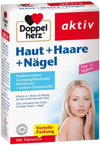 Doppelherz Aktiv Haut + Haare + Nägel 100 Tabletten